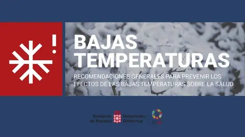 Recomendaciones ante las bajas temperaturas
