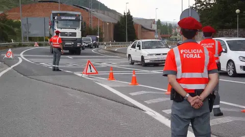 policia foral control de trafico