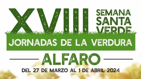 Programa de las Jornadas de la Verdura 2024 en Alfaro