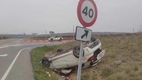 accidente salida de via cintruenigo