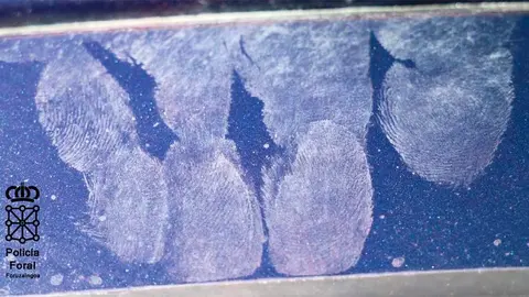 policia foral huellas dactilares robo vehiculos