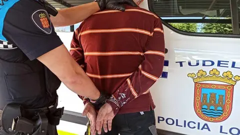 Detención varón Policía Local de Tudela