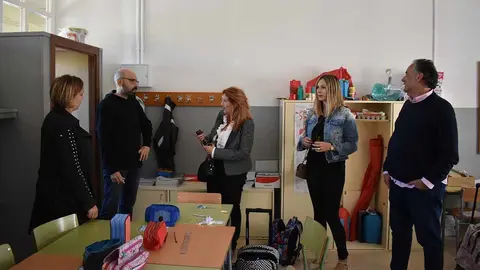visita de la directora provincial de Educación a dos colegios de Tarazona