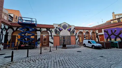Futura Tudela, mural de Mots en el Mercado de Abastos
