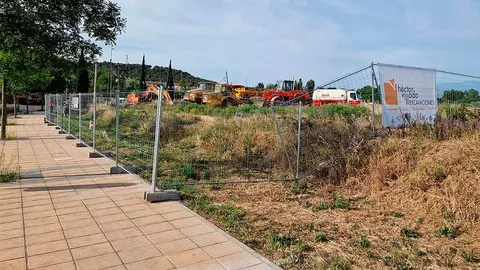 obras en el recinto ferial de tudela