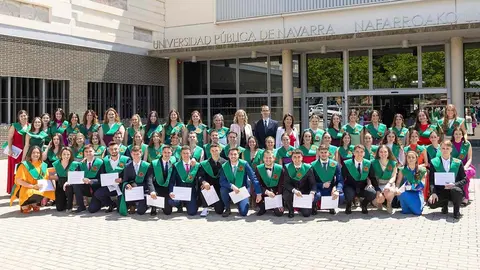 graduación en Tudela undécima promoción de Fisioterapia