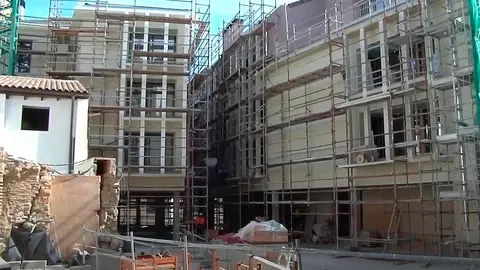 Obras de rehabilitación en el entorno del Horno Coscolín en Tudela
