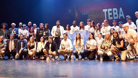 Premiados en la gala de los Premios Goyas de la peña La Teba