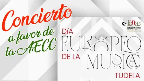 Concierto Día Europea de la Música 2024 en Tudela a favor de AECC