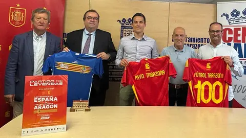 Partido de leyendas del fútbol de España y Aragón en Tarazona
