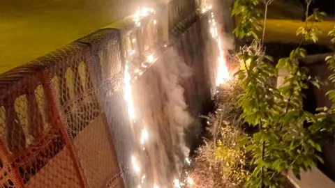 Ataque homófobo a la manta Arco Iris