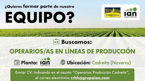 GRUPO AIN busca operarios para su nueva fábrica de Cadreita