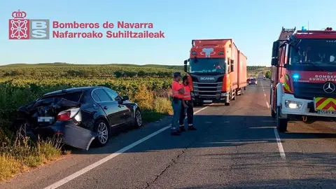 colisión por alcance en San Adrián