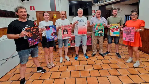 Presentación del programa de la Peña La Teba para Fiestas de Santa Ana