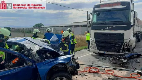 colisión mortal en San Adrián