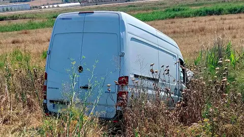 Salida de vía en Peralta