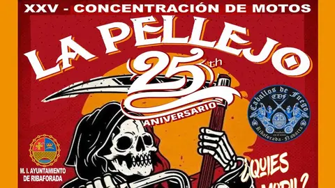 Programa Concentración de motos La Pellejo en Ribaforada 2024
