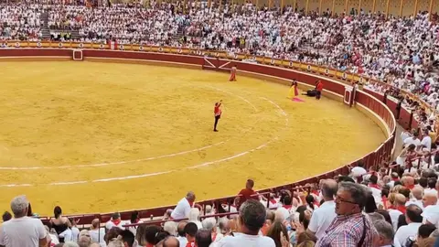 Plaza de toros de Tudela durante la Feria Taurina de Santa Ana 2024