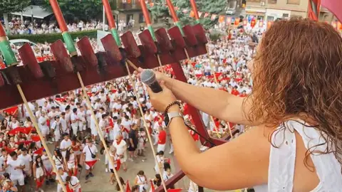 Paz Vergara, presidenta de la Asociación de Comerciantes de Lodosa