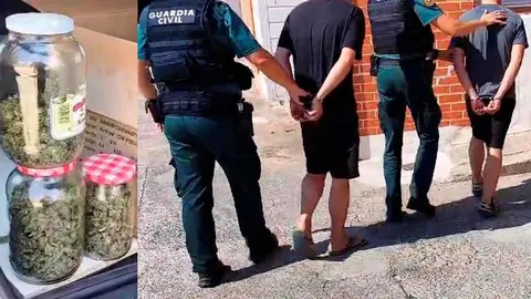 Dos jóvenes detenidos en Alfaro por tráfico de drogas