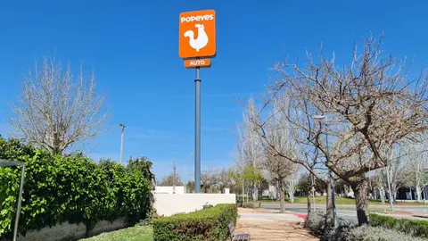 Avenida Zaragoza de Tudela a la altura del restaurante Popeyes 