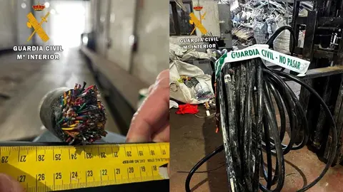 Guardia Civil ha desarticulado un grupo criminal que se dedicaba al hurto de cable de telefonía en Navarra
