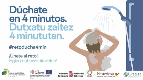 reto ducha 4 munutos
