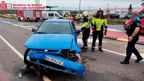 colisión vehículos Castejón