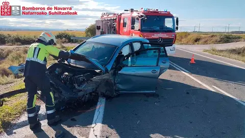 colisión entre dos vehículos en Cabanillas2