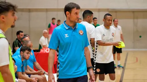 Álvaro Cordón 'Cone', durante la semifinal de la Copa Navarra disputada ante el San Juan