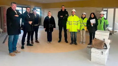 Obras de ampliación el colegio de Cadreita