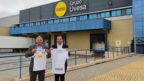 Acuerdo de patrocinio Uvesa Tudelano Ribera Navarra Raúl Gómez y Ramón Lázaro