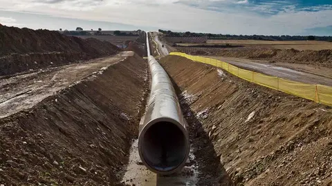 Tubería obras Canal de Navarra