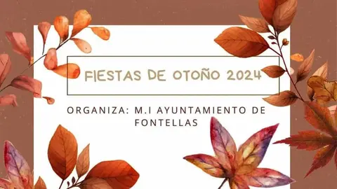 Programa Fiestas de otoño 2024 en Fontellas Navarra
