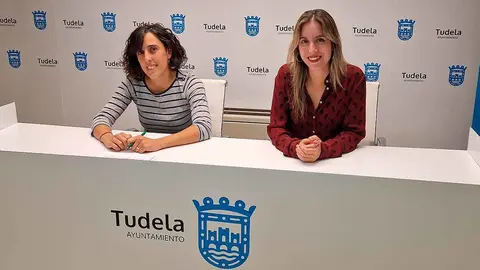 Marisa Marqués y Eva Eliceche, concejalas de Contigo Tudela