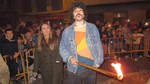 encendido hoguera fiestas cristo de la buena siembra murchante