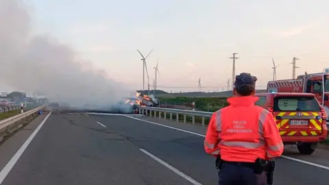incendio camión fontellas