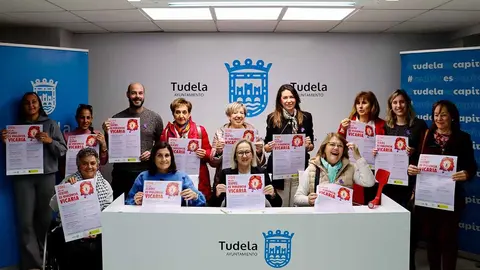 presentación de las actividades con motivo del 25 N en Tudela