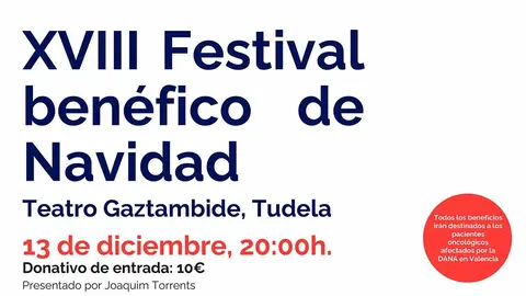 18º Festival Benéfico de Navidad de la AECC en Tudela y la Ribera