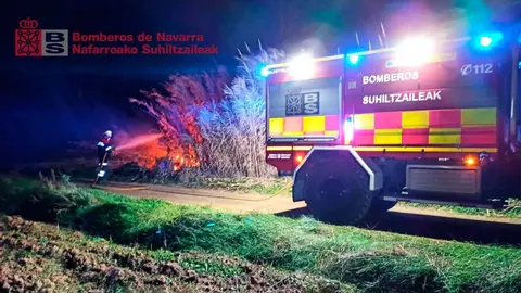 bomberos incendios tudela