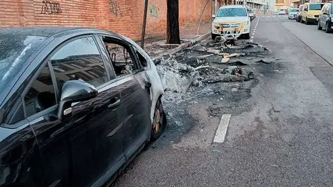 incendio vehículos tudela2