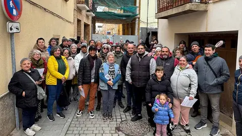 movilización vecinos parking calle Velilla