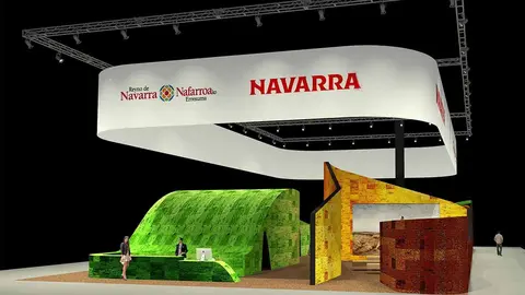 recreación del stand de Navarra en FITUR