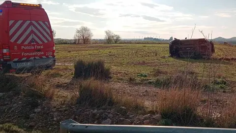 salida de vía vuelco corella