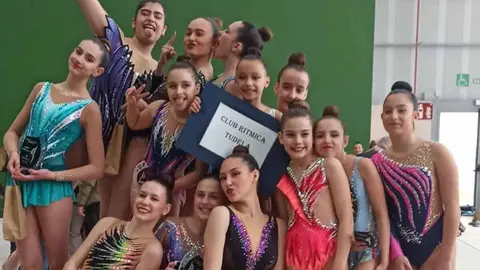 Club Gimnasia Rítmica Tudela en el torneo de Caparroso 2025