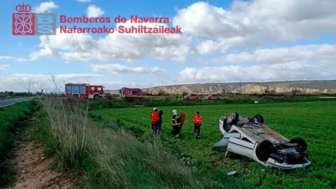 accidente salida de vía vuelco falces