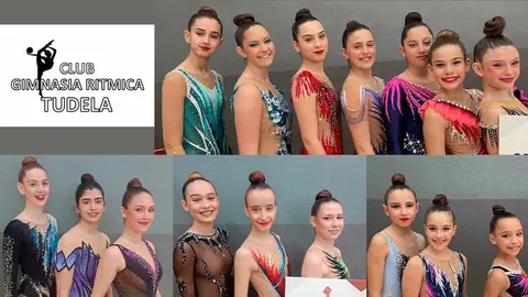 Gimnastas del Club Rítmica de Tudela