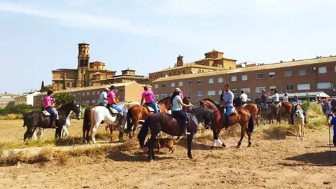 Trashumancia en Villafranca. Foto. Facebook Ayuntamiento de Villafranca