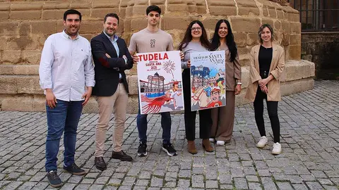 cartel fiestas santa ana 2025 adri&aacute;n p&eacute;rez beatriz lostado