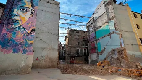 edifio demolido calle rúa